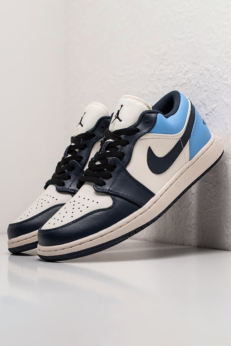 Nike Кроссовки AJ1 Low - Navy / White / Blue