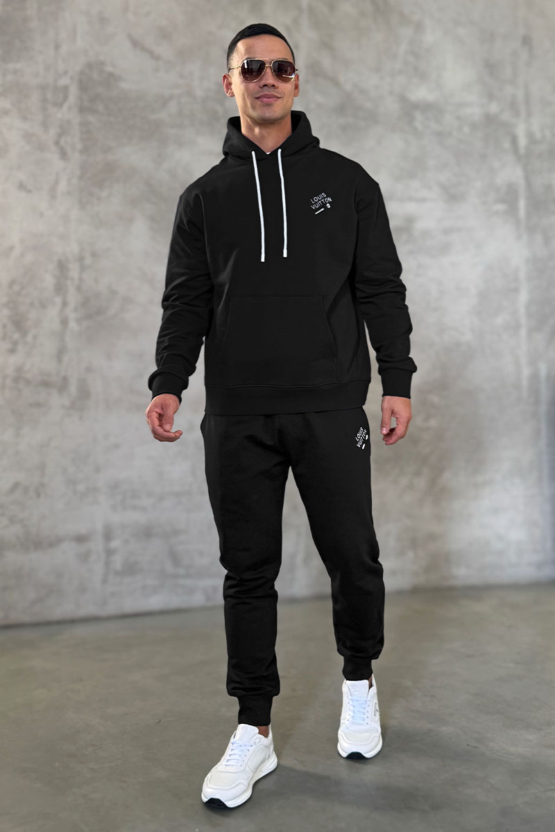 Lоuis Vuittоn Мужское худи чёрного цвета 