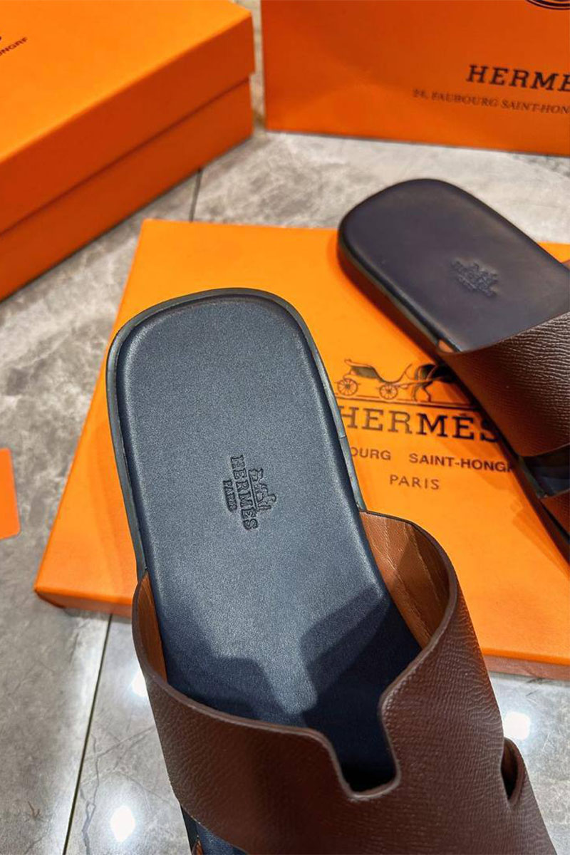Hermes Мужские шлёпанцы Izmir - Brown