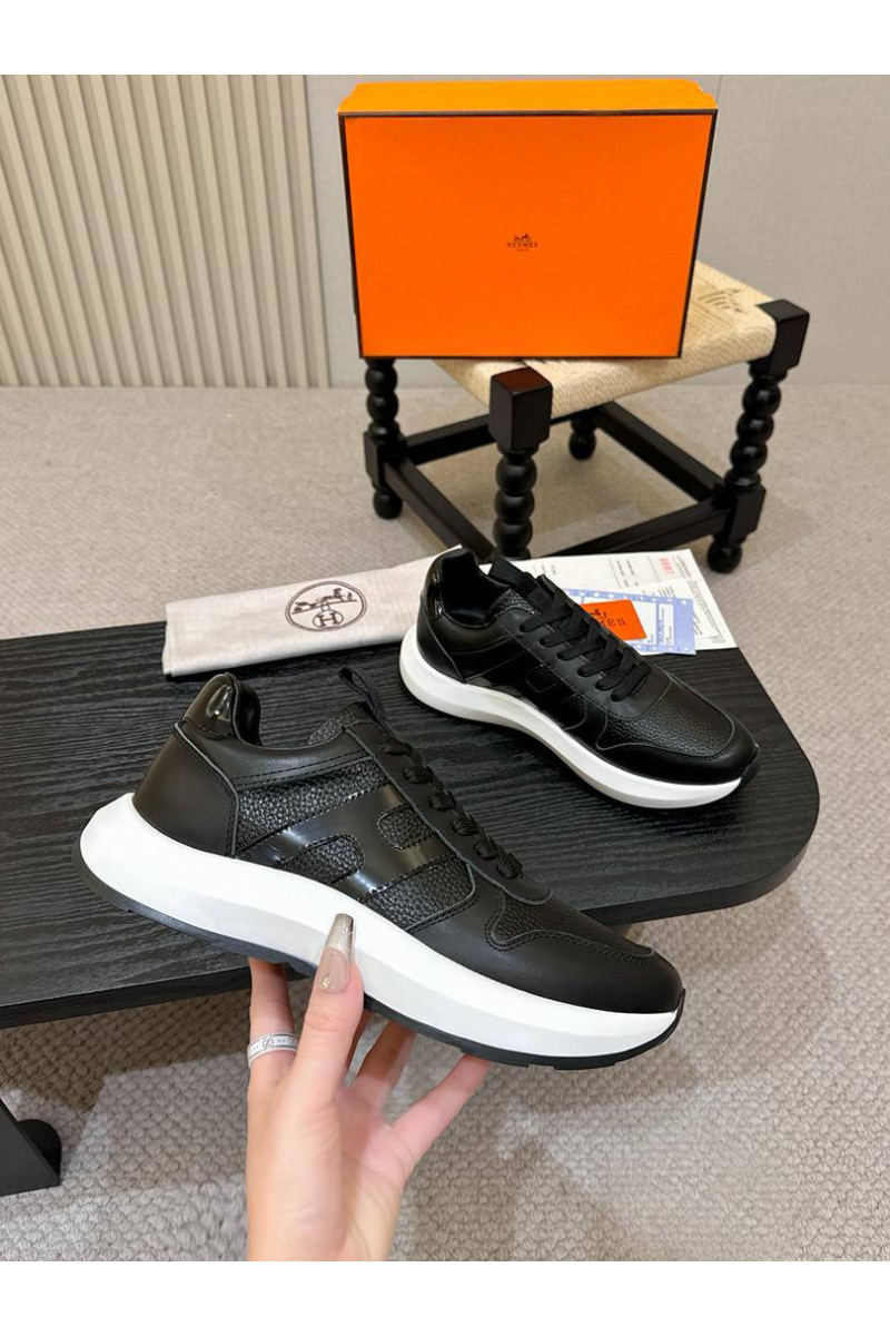 Hermes Мужские кожаные кроссовки 