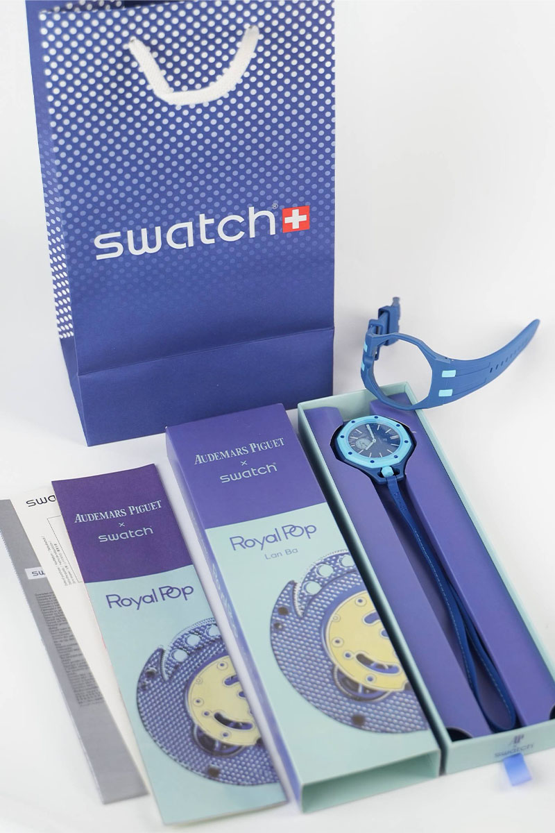 Designer Clothing Часы Audemars Piguet x Swatch "Royal Pop" Lan Ba premium