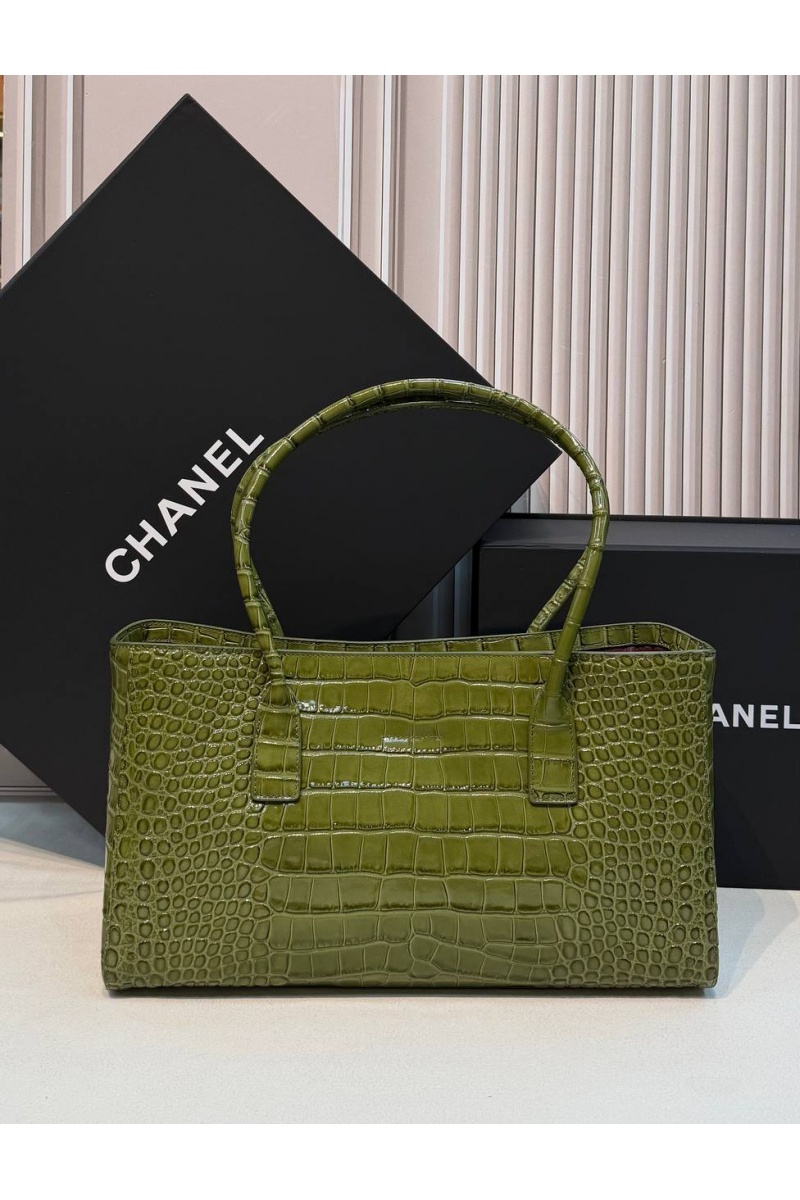 Chаnеl Кожаная сумка Shopping Tote premium 35x19x12 см