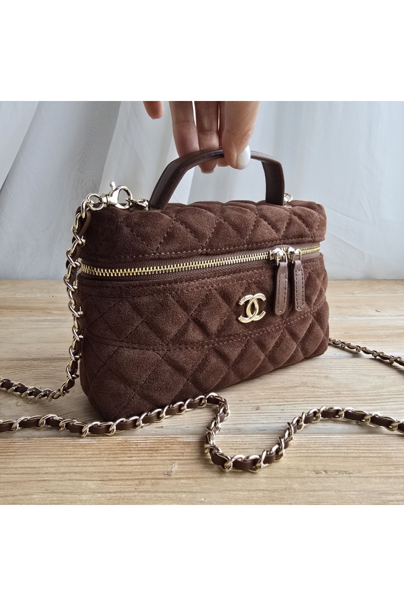 Chаnеl Замшевая сумка Vanity 19x12
