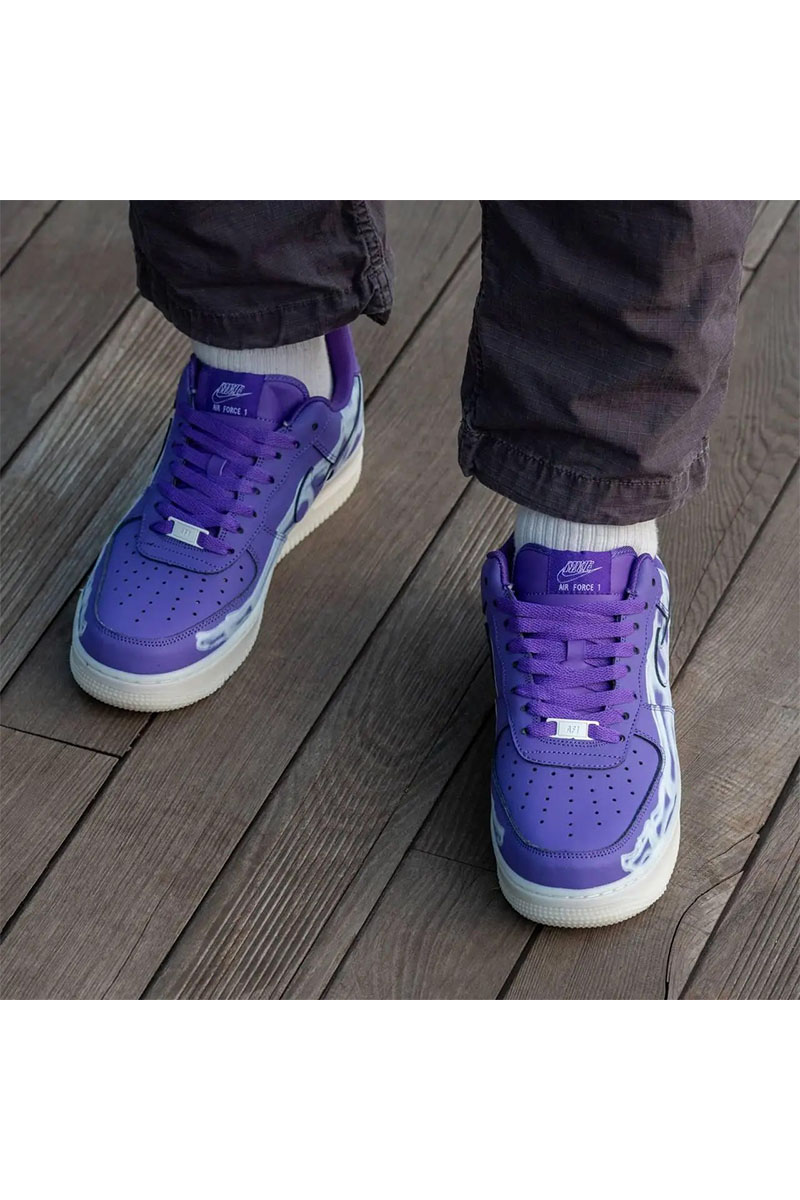 Nike Кроссовки AF1 Low "Skeleton" - Purple