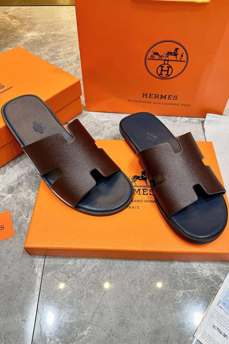 Hermes Мужские шлёпанцы Izmir - Brown