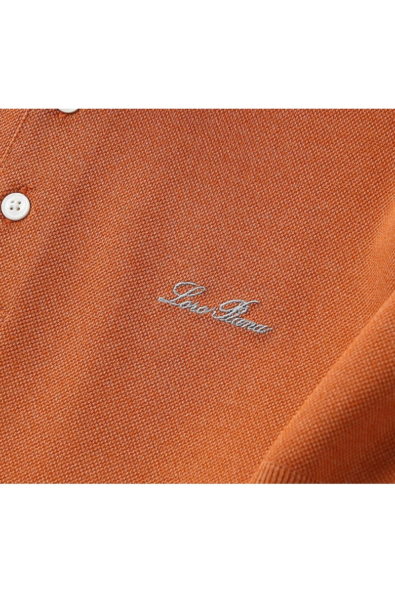 Loro Piana Мужское оранжевое поло premium