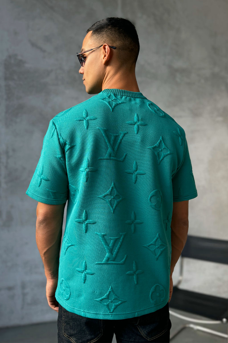 Lоuis Vuittоn Оверсайз футболка Embossed Monogram - Green