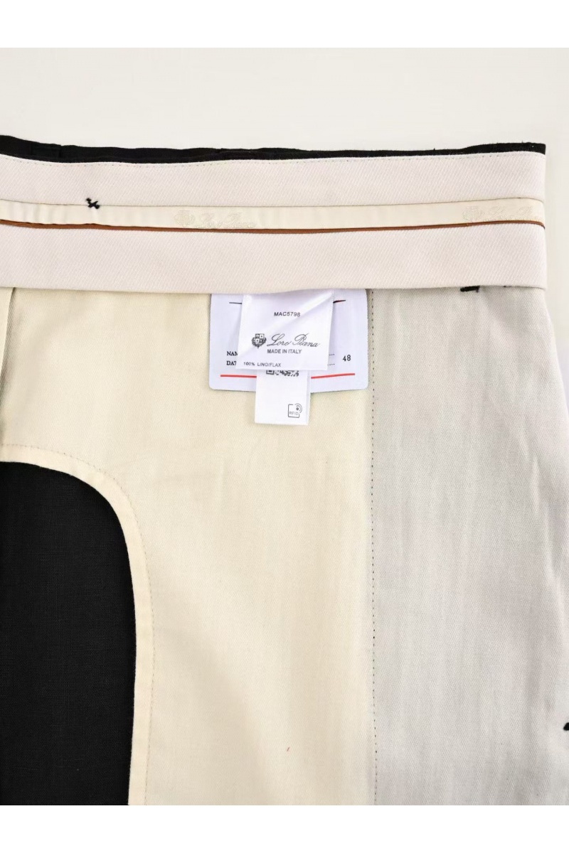 Loro Piana Мужские чёрные брюки premium