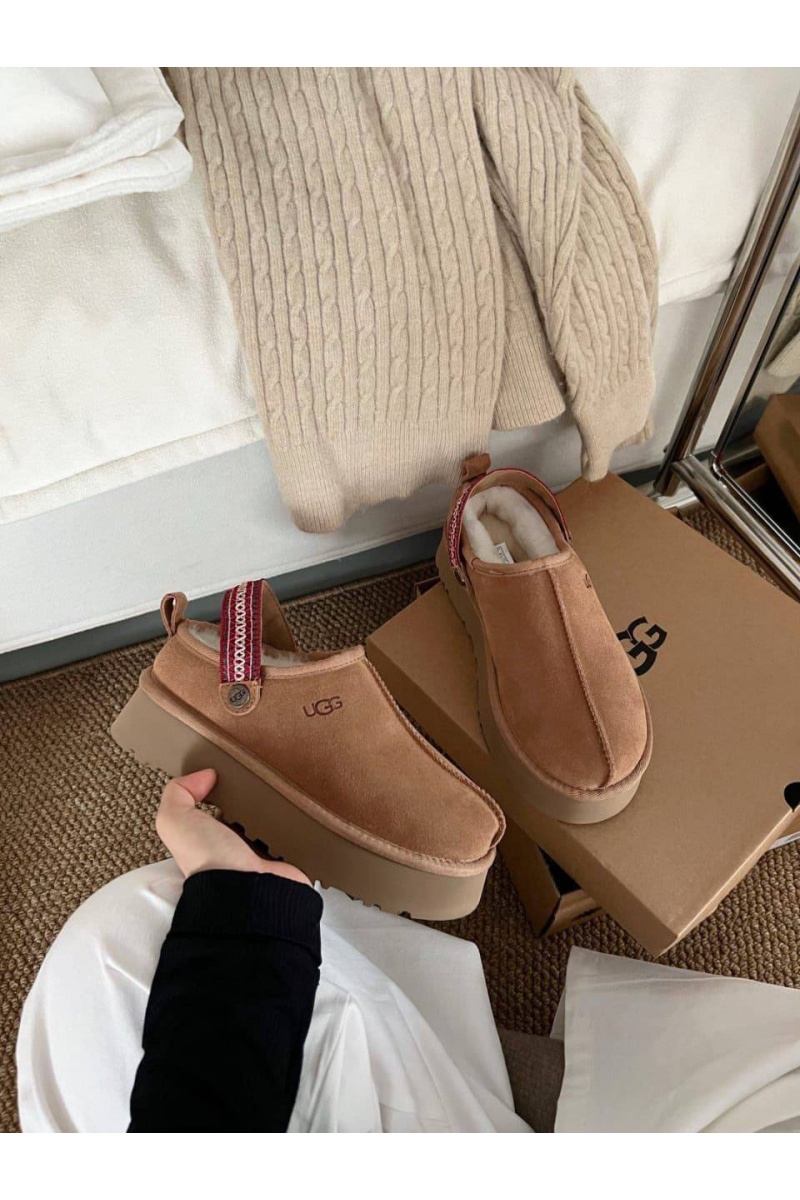 UGG Замшевые женские слиперы с мехом Lanah
