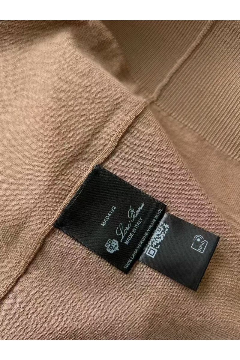 Loro Piana Мужское коричневое поло premium