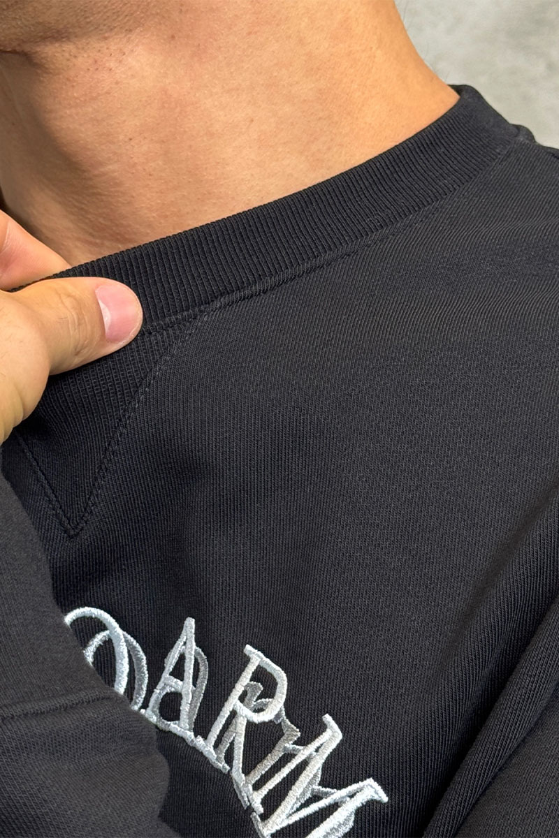 Emporio Armani EA7 Чёрный свитшот logo embroidery