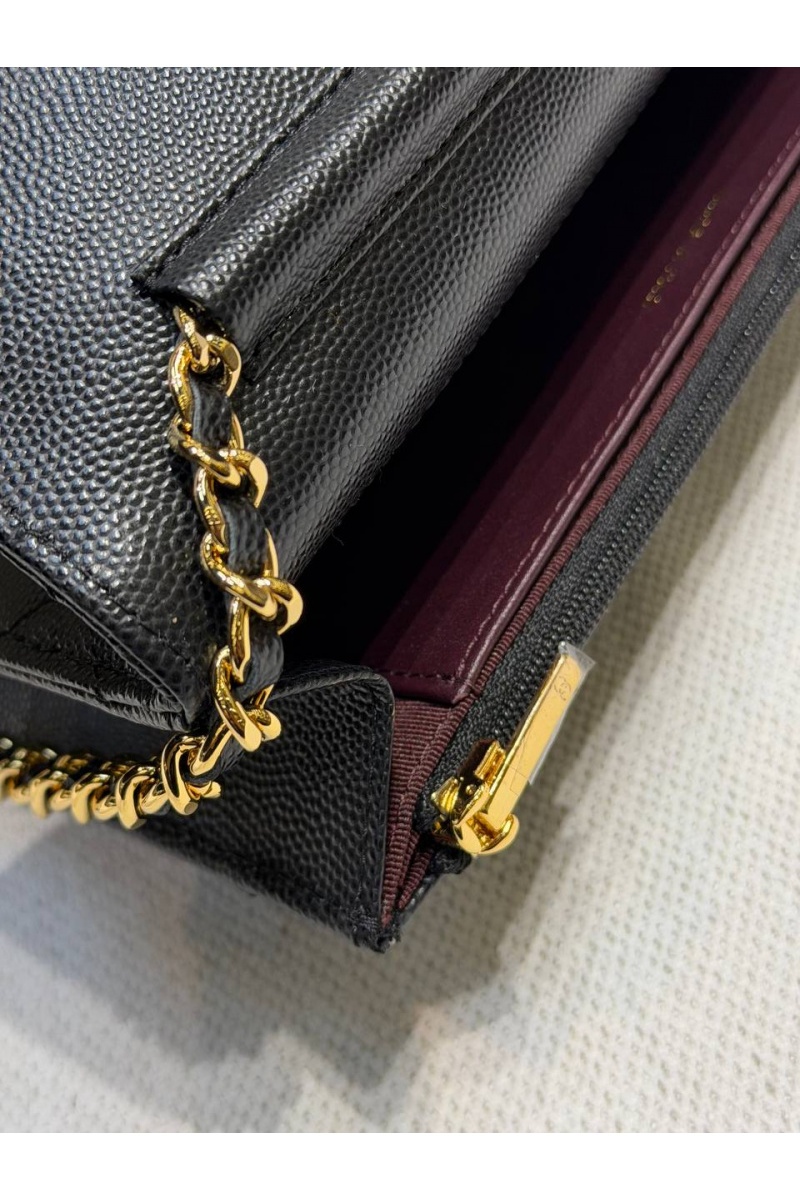 Chаnеl Кожаная сумка Wallet on Chain premium 19x12x4 см