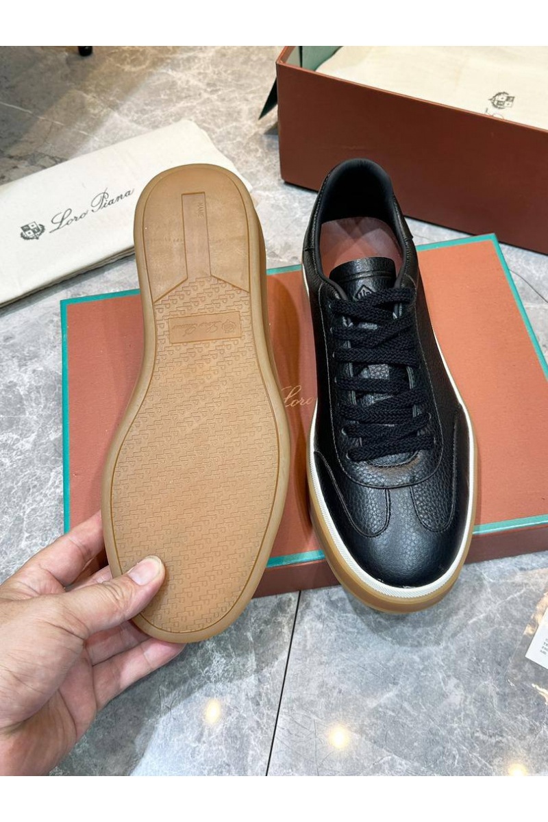 Loro Piana Мужские кожаные кроссовки Tennis Walk