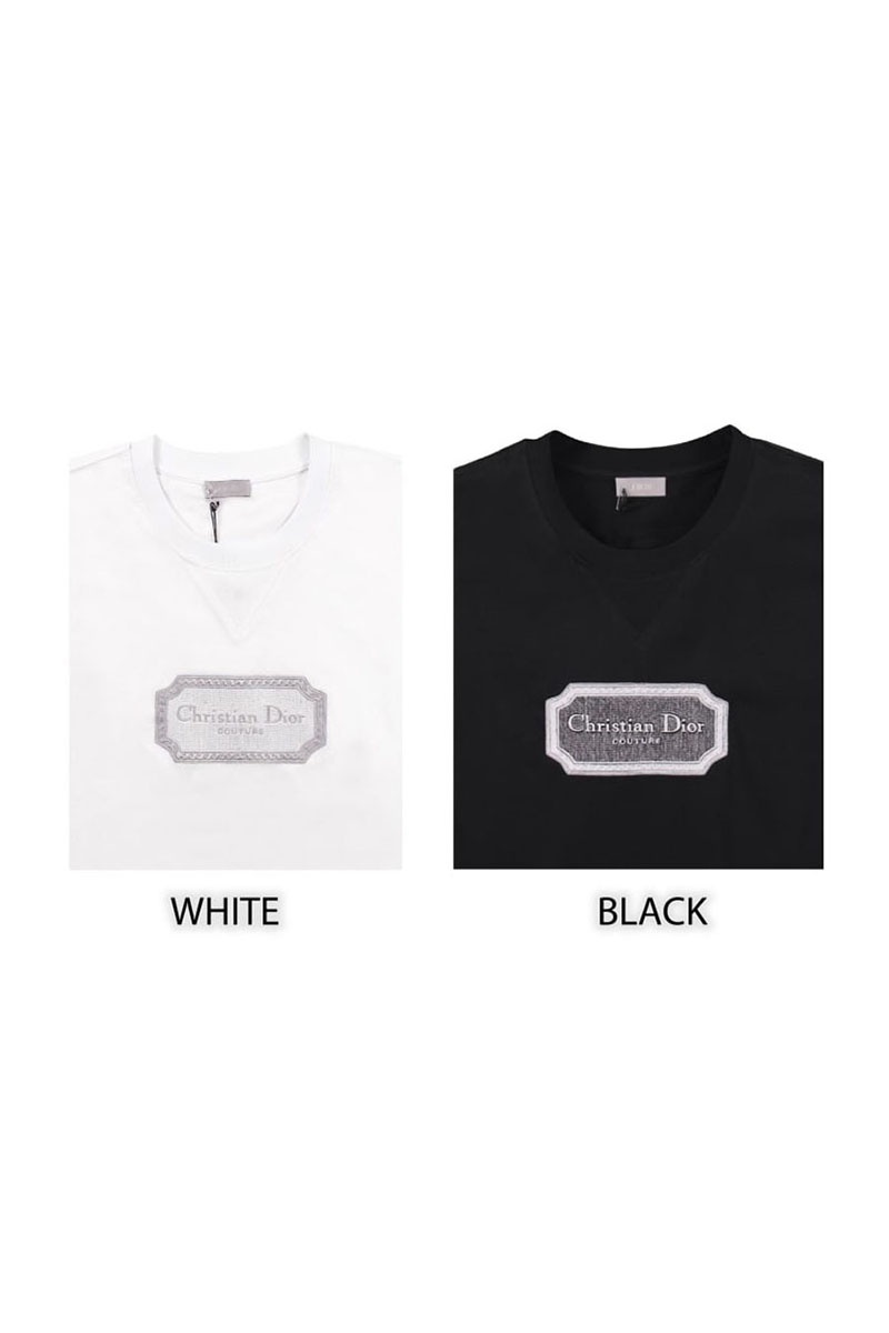 Dior Белая футболка logo-embroidered