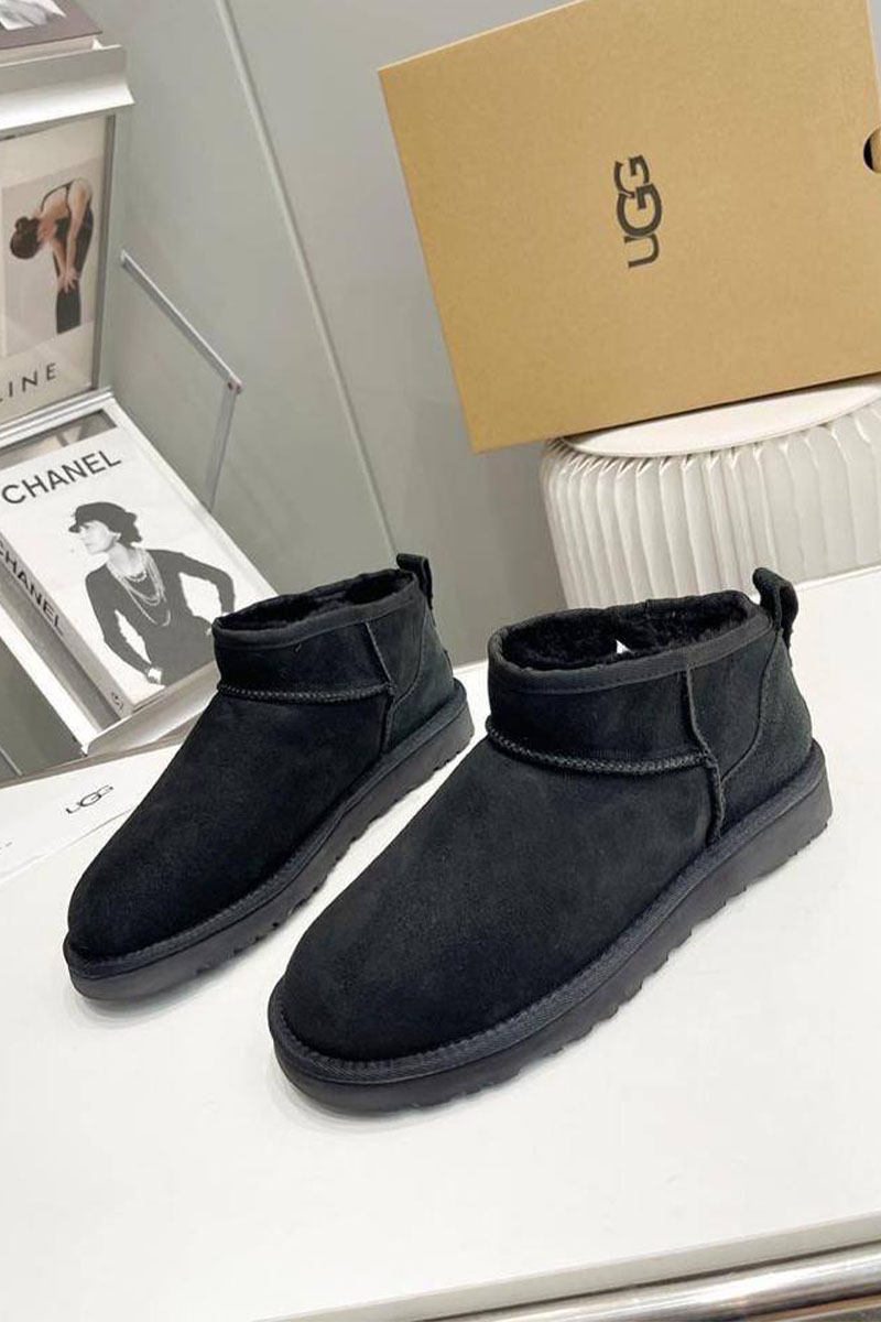 UGG Мужские чёрные ботинки 