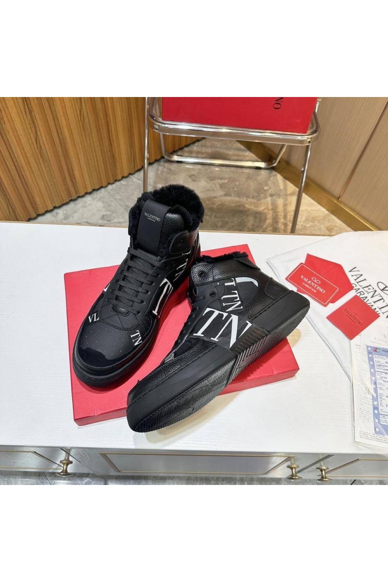 Valentino Кроссовки с мехом VL7N high-top 