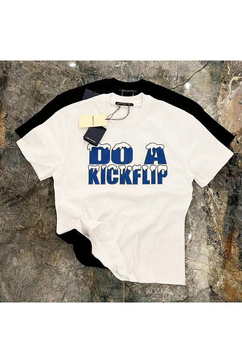 Lоuis Vuittоn Белая оверсайз футболка Do A Kickflip