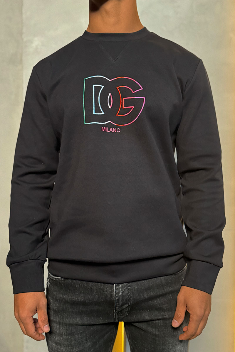 Dоlсе & Gаbbаnа Чёрный мужской свитшот multicolor logo