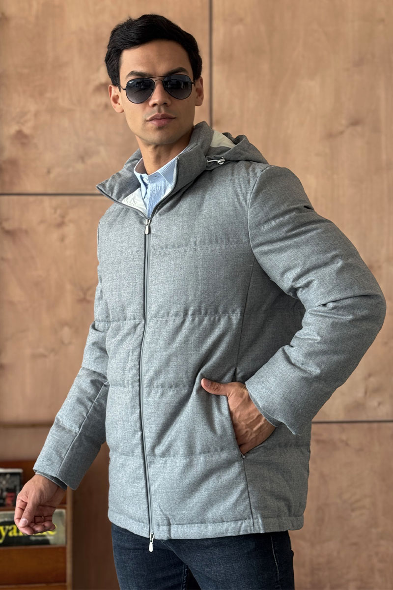 Brunеllо Сuсinеlli Мужской пуховик Premium - Grey 
