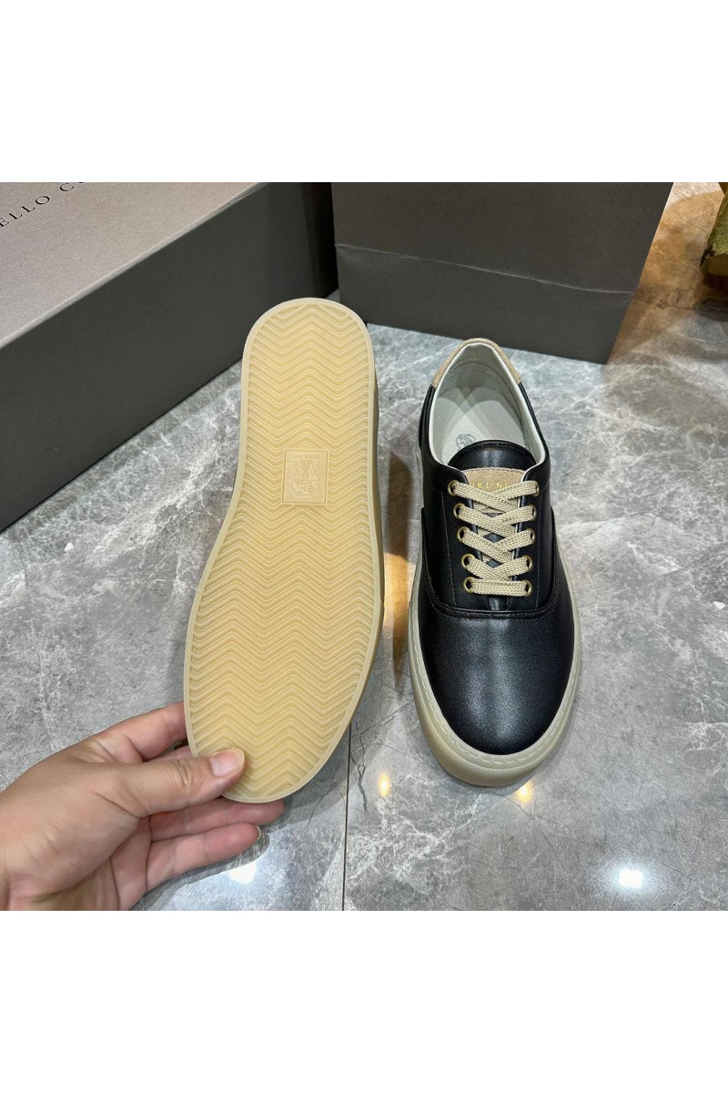 Brunеllо Сuсinеlli Кожаные кеды Sail low-top - Black