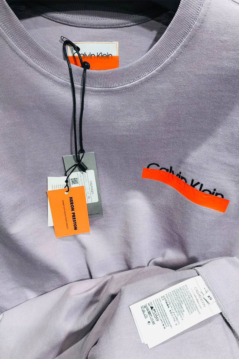 Heron Preston Чёрная футболка Orange 2.0