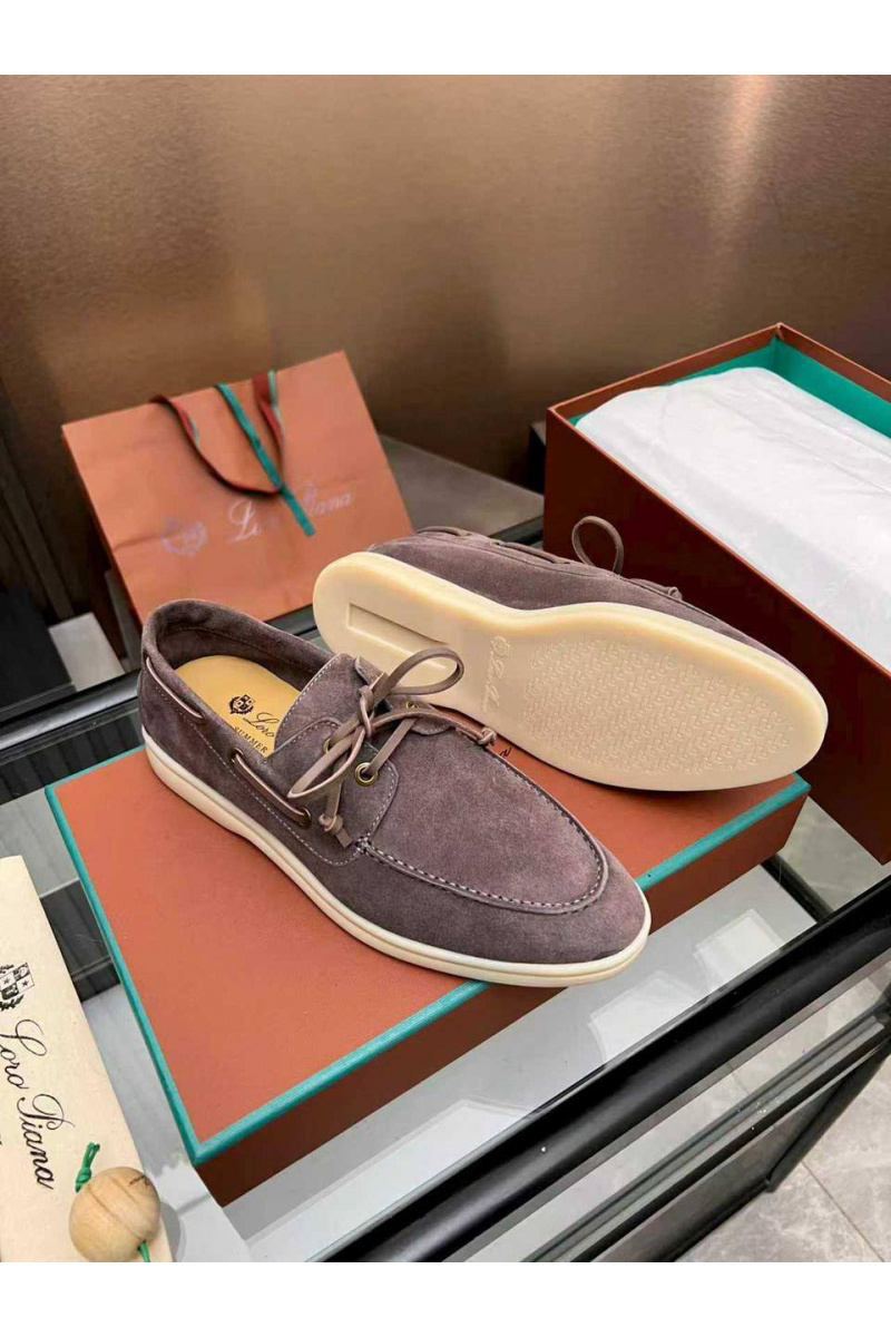 Loro Piana Женские замшевые лоферы premium