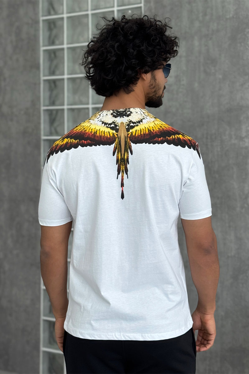 Marcelo Burlon Белая футболка County of Milan Solfolk Wings