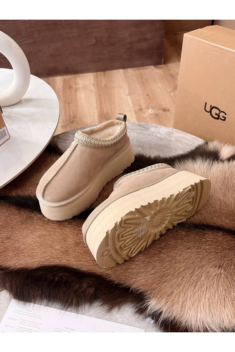 UGG Женские замшевые ботинки Tazz Platform - Beige