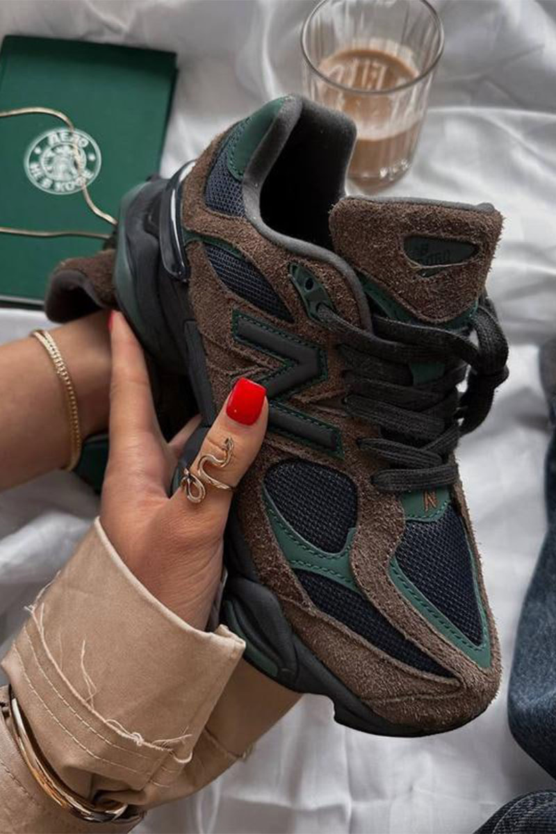 Sneakers Кроссовки 9060 - Brown / Dark Green