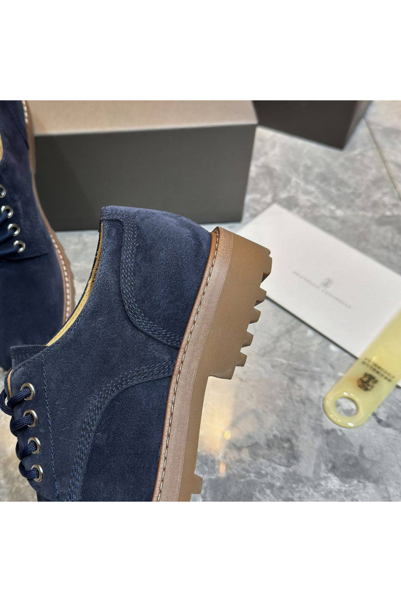 Brunеllо Сuсinеlli Замшевые ботинки синего цвета