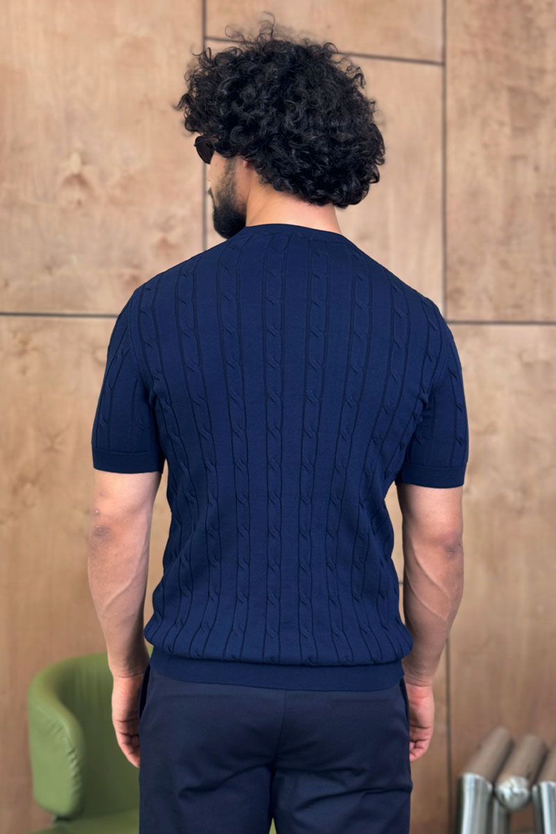 Polo Ralph Lauren Мужская тёмно-синяя футболка 