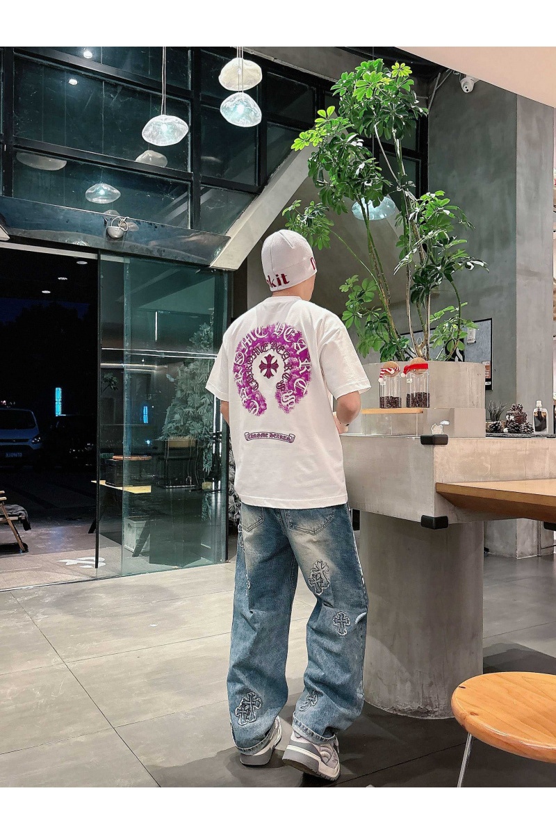 Chrome Hearts Белая оверсайз футболка premium