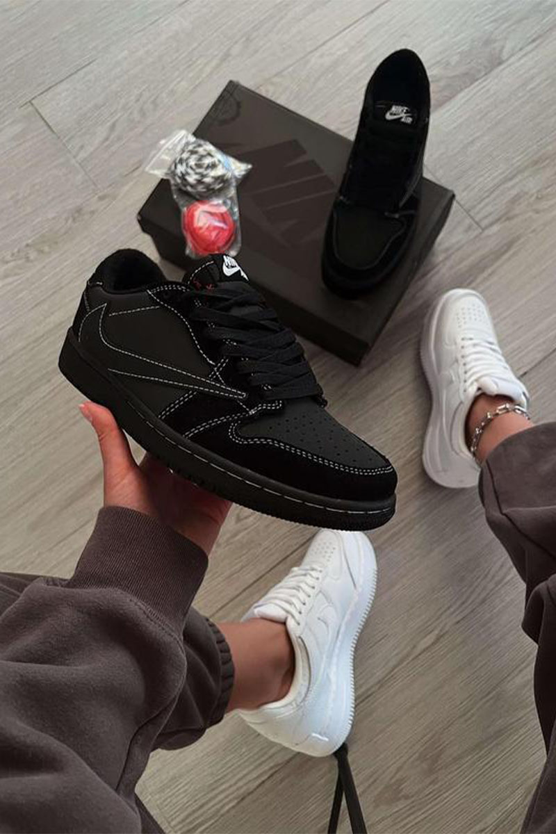 Nike Кроссовки AJ1 x Travis Scott "Black Phantom" Premium