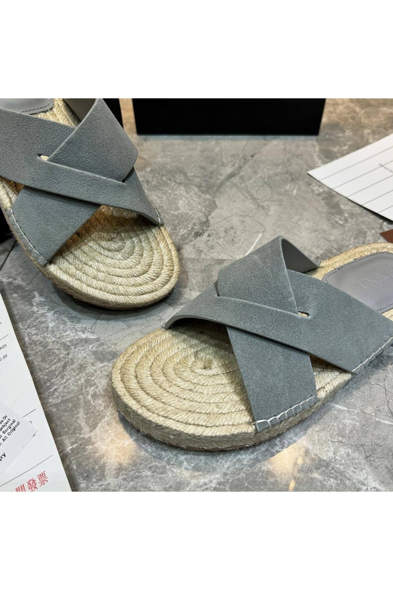 Zegna Мужские шлёпанцы suede - Blue