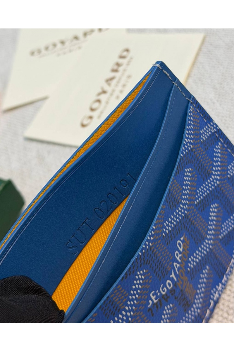 Designer Clothing Кожаный кардхолдер Goyard Saint Sulpice premium 10.5x7 см