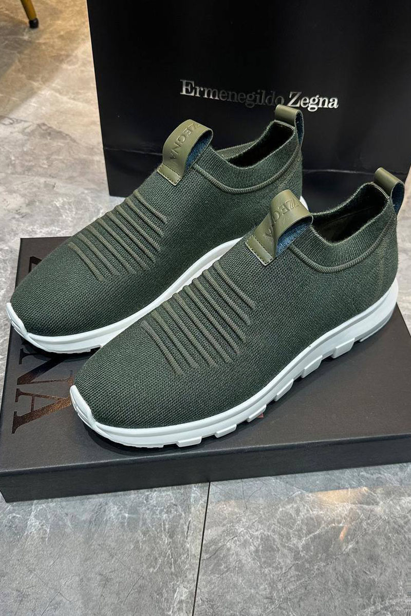 Zegna Мужские текстильные кроссовки