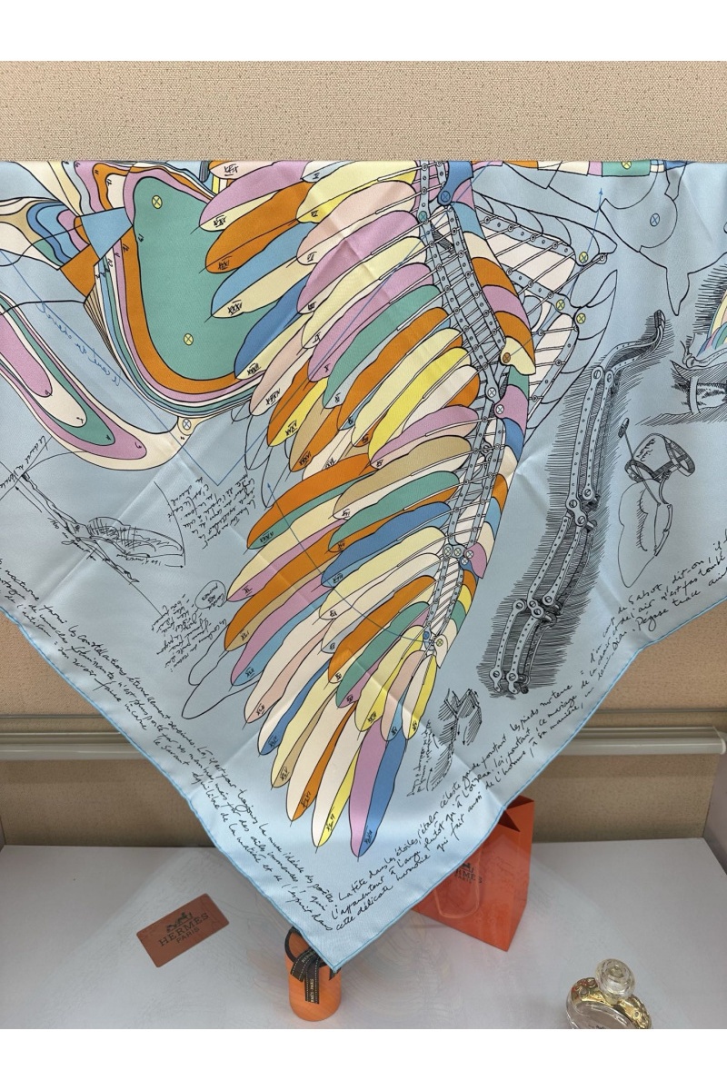 Hermes Платок Harnais Le Pegase premium 87x88 см