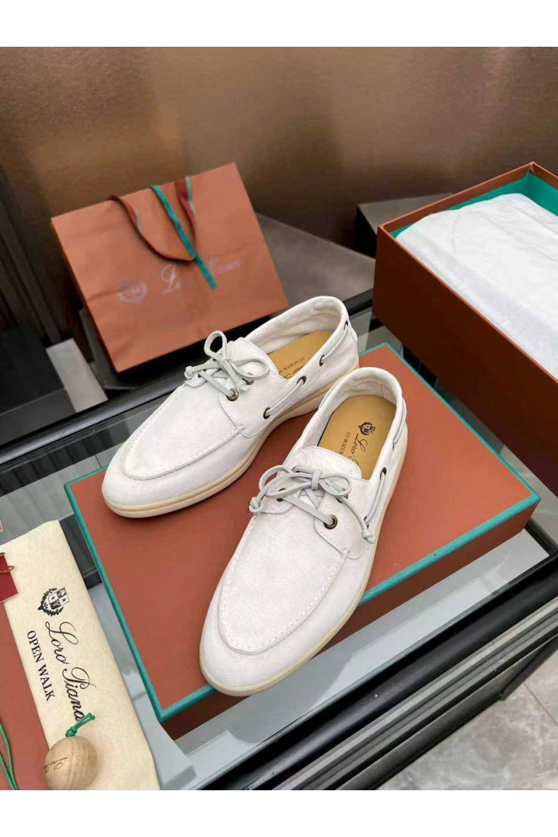 Loro Piana Женские замшевые лоферы premium