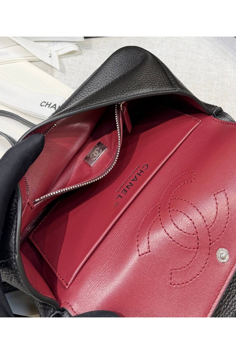 Chаnеl Кожаная сумка Flap premium 20x13x6 см