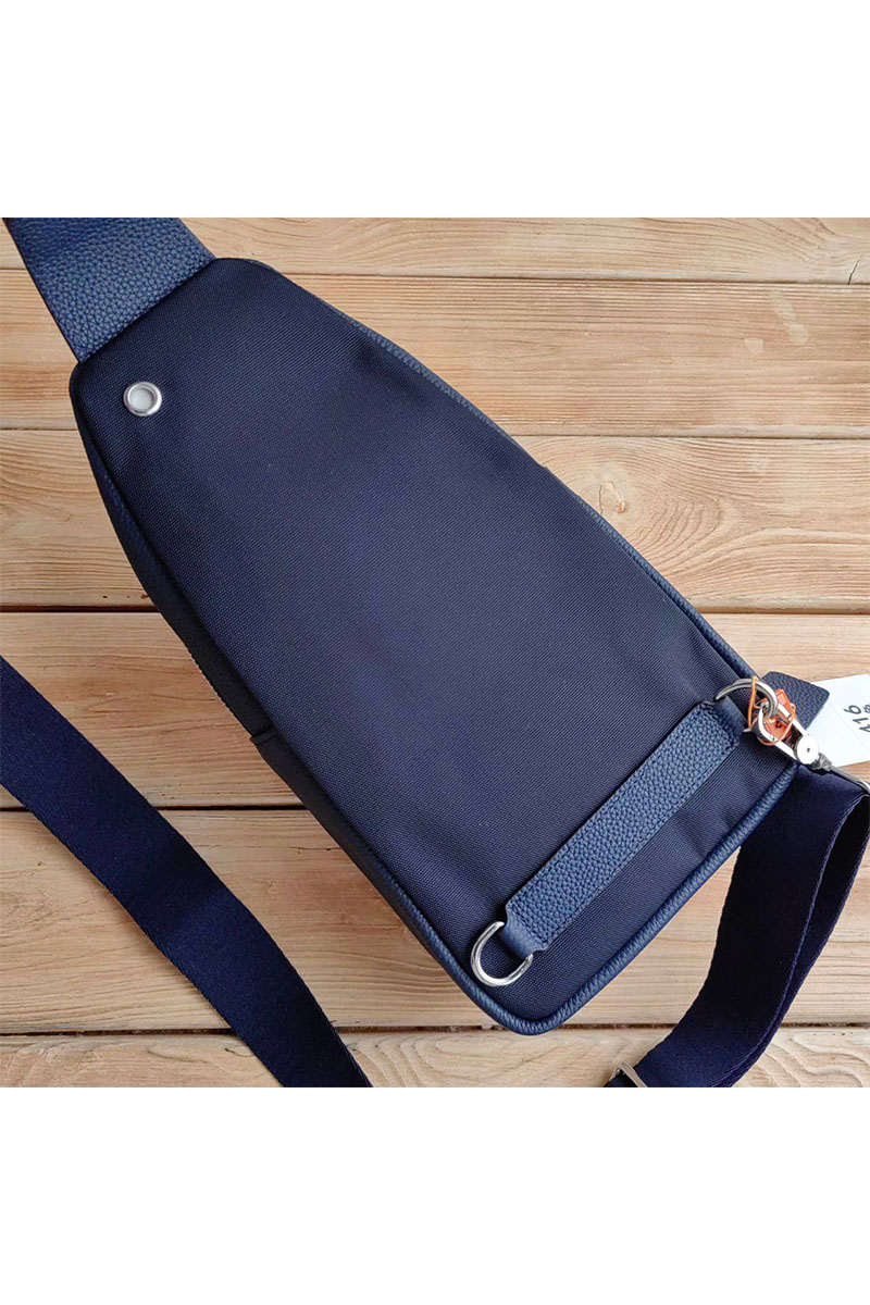 Hermes Кожаная сумка sling - Navy 31x17 см