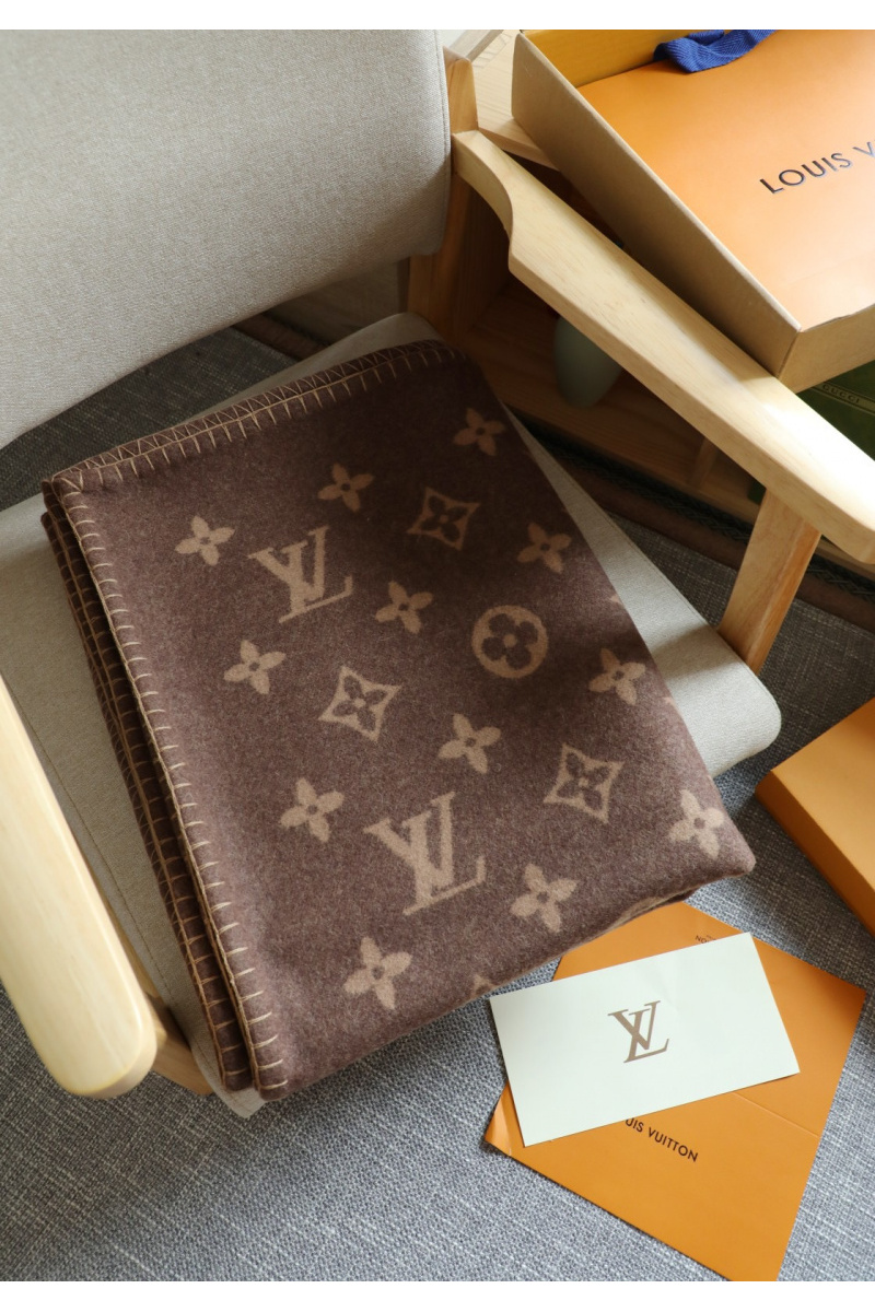 Lоuis Vuittоn Плед Neo Monogram premium 140x180 см - Brown