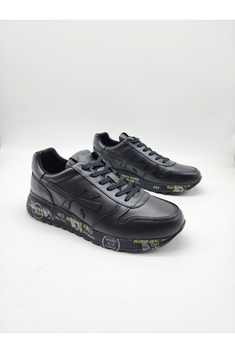 Premiata Кожаные кроссовки Mick - Black