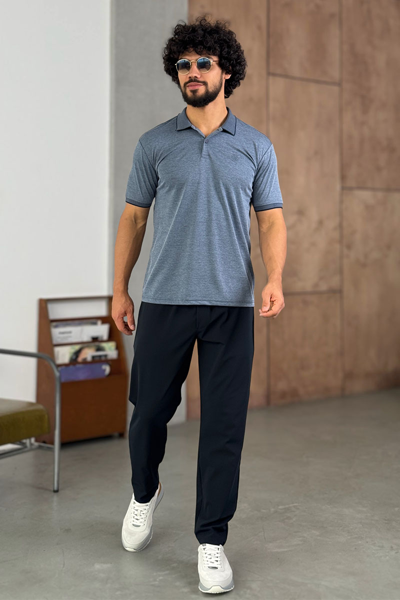 Loro Piana Мужское поло цвета индиго