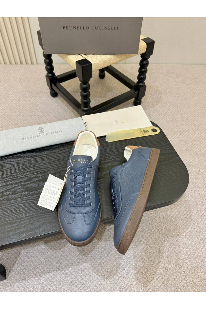 Brunеllо Сuсinеlli Кожаные кроссовки low-top - Blue