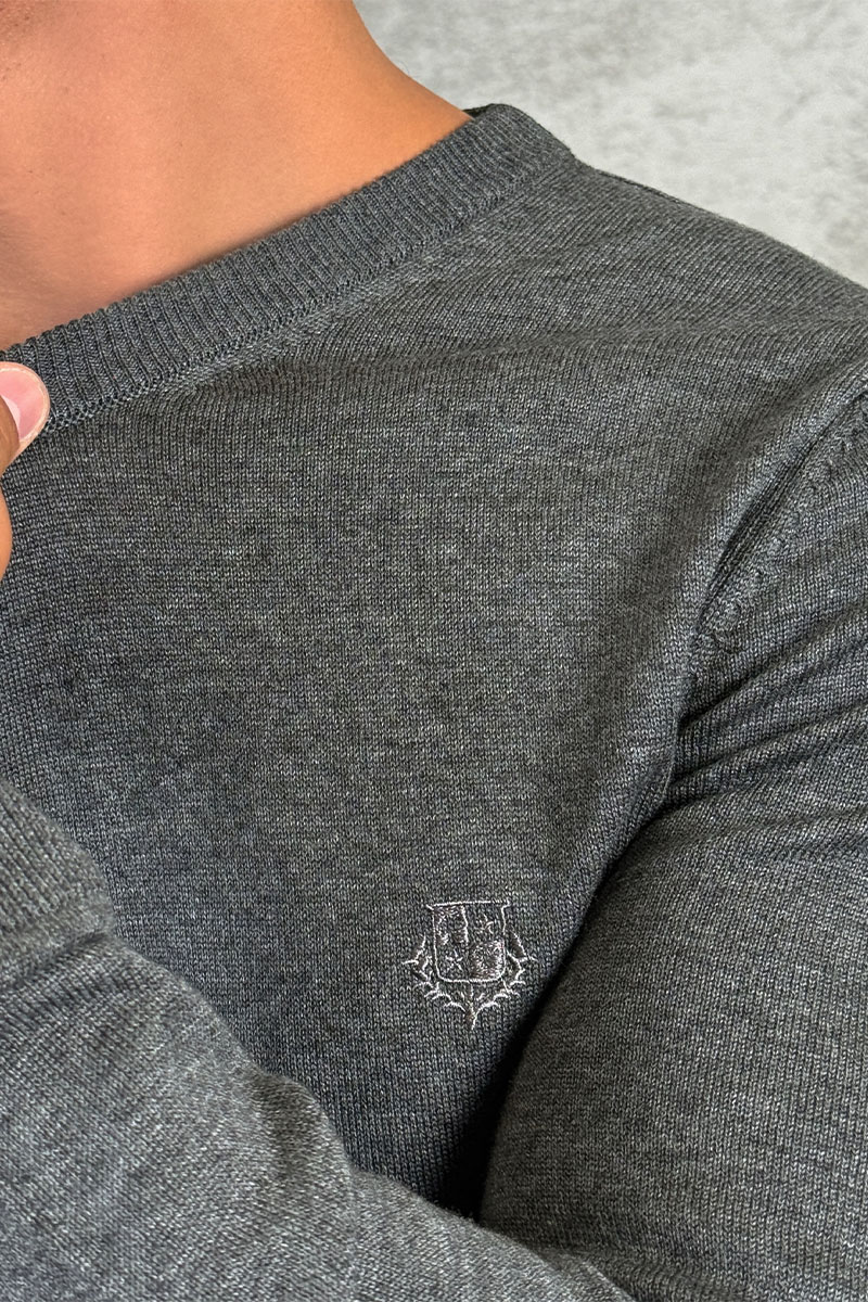 Loro Piana Мужской серый джемпер 