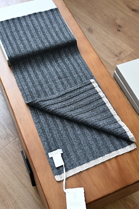 Кашемировый шарф Premium - Dark Grey 