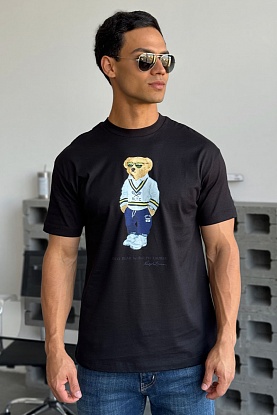 Мужская чёрная футболка "Bear"