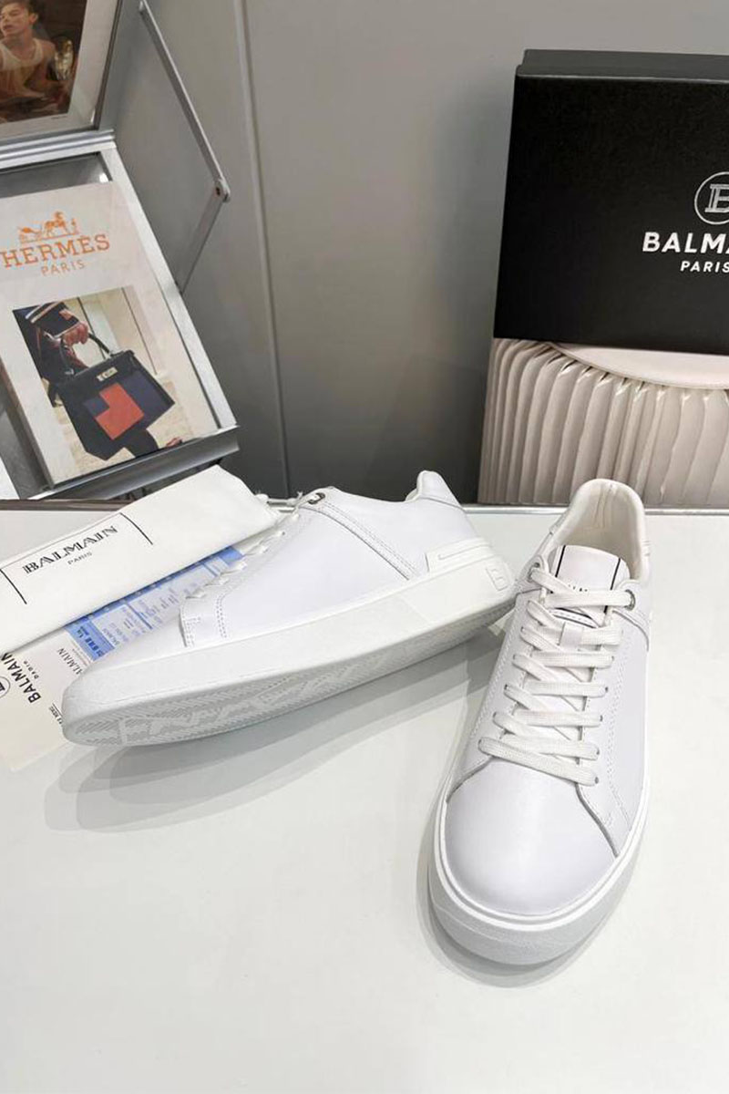 Balmain Мужские кожаные кроссовки B-Court