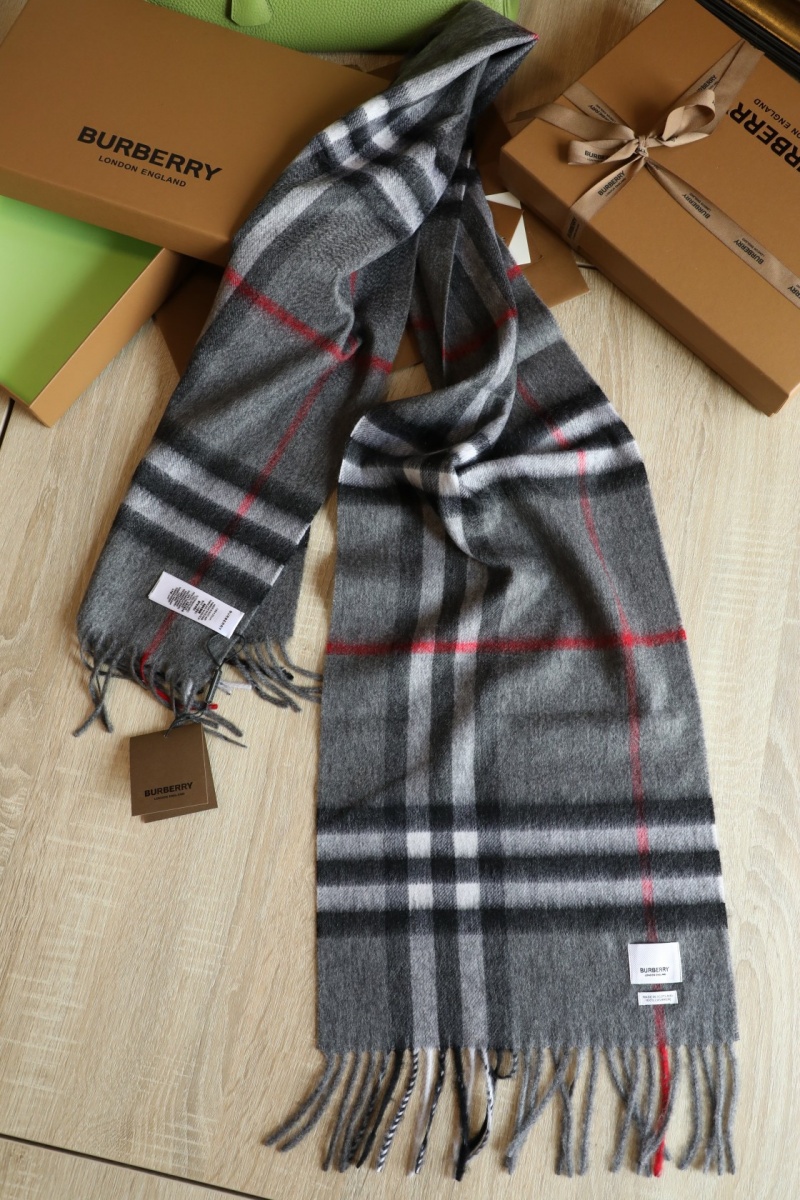 Burberry Шарф Check premium 168x30 см - Grey