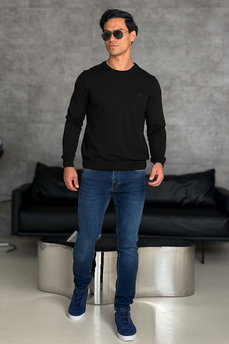 Loro Piana Мужской чёрный джемпер 